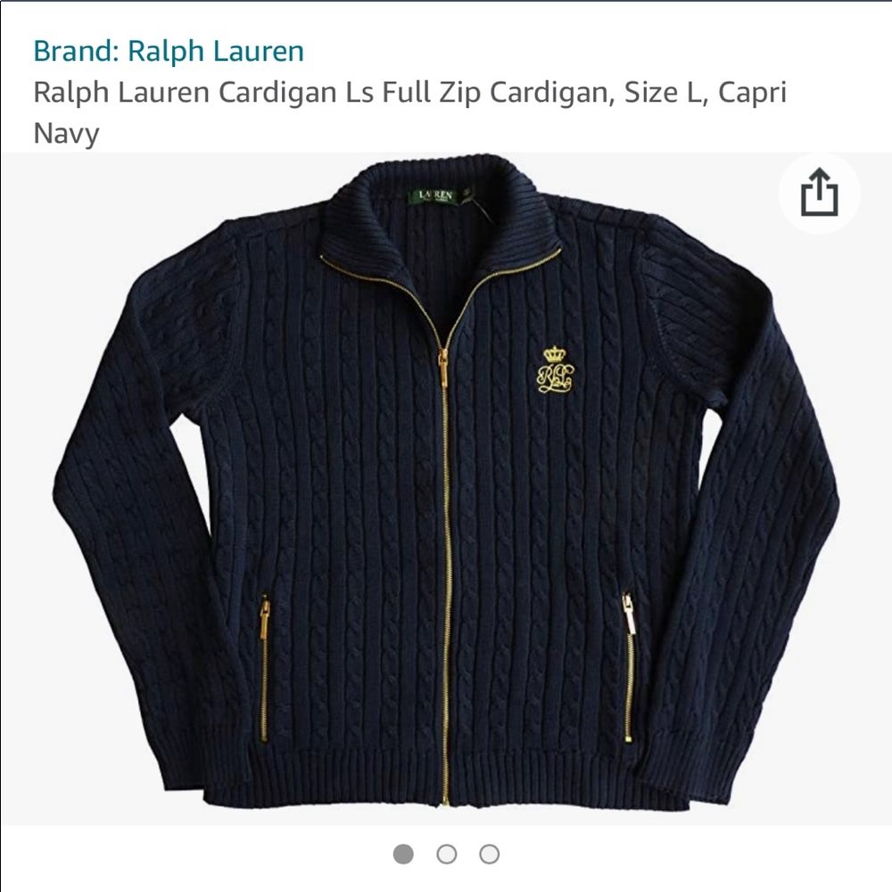 Ralph Lauren Zip Cardigan
